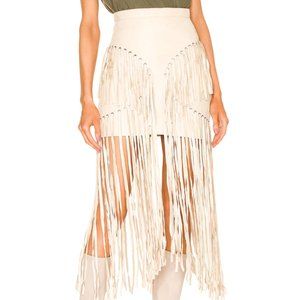 Understated Leather x REVOLVE Motive Skirt in Cream NWT Size Small